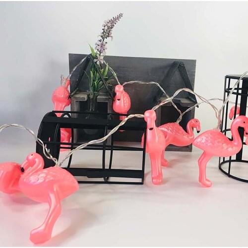 Hot Sale Christmas Gift Pearly Flamingo Fairy Led Outdoor String Lights Wedding Decoration