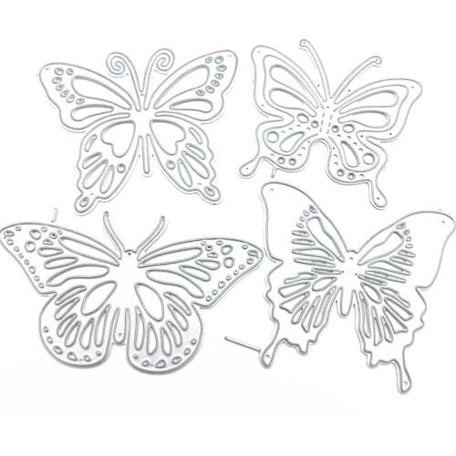 Four Butterflies Metal Cutting Dies 2021 New Diy Die Molds Scrapbooking Paper Making Die Cuts Crafts