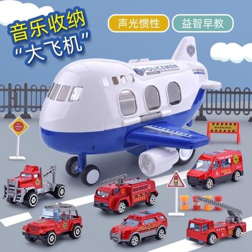 Simulation Track Inertia Childrens Toy Aircraft Large Size Passenger Plane Kids Airliner Toy storage Alloy Car Trucks Vehicles