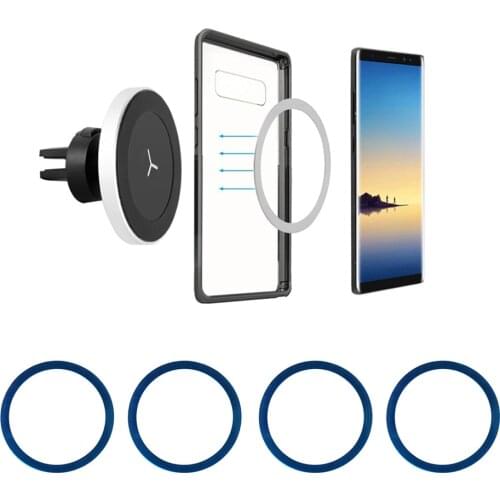 Original Magnetic Car Phone Mount Holder Metal Ring Magnet Disk Round Iron Sheet hoop for Magsafe Magnetic Qi Wireless Charger