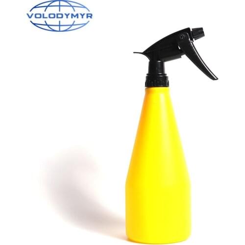 Volodymyr Hand Pressure Manual Trigger Sprayer Bottle 700ml Orange Adjustable Copper Nozzle Head Air Compression Pump Sprayer