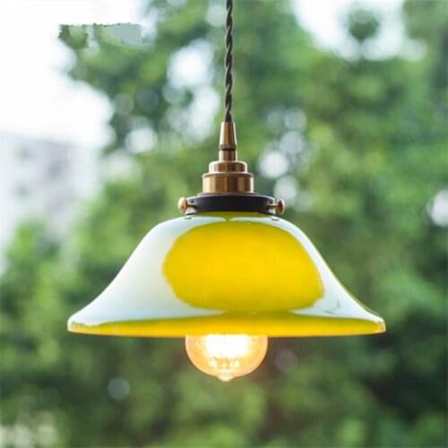 Nordic Modern Pendant Lights Vintage Restaurant Brass Glass Indoor LED Tavern Kitchen Cafe Bedroom Living Room Lamps Led Fixture
