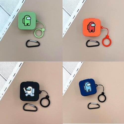 Among Us Protective Case For Xiaomi Air2 Se Case Soft Shockproof Amongus Bluetooth Cover For Xiaomi Airdots Pro 2 Se With Hook