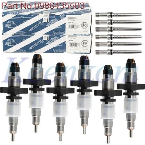 6pcs Engine Common rail Fuel Injectors Fit For Dodge Ram Cummins 5.9L 04-09 0445120255 0445120018 0986435503 0445120210 New