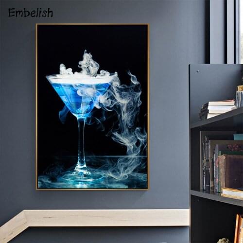 Embelish 1 Pieces Glass With Ice Beautiful Wall Posters For Living Room HD Print On Canvas Paintings Kitchen Home Decor Pictures