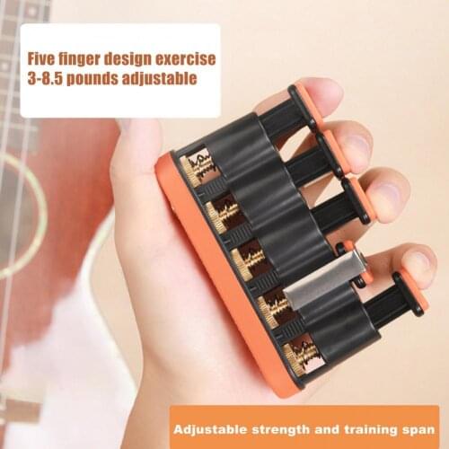 Adult Finger Strengthener Anti-Slip Adjustable Portable Guitar Beginner Hand Exerciser Piano Finger Power Device Guitar Parts