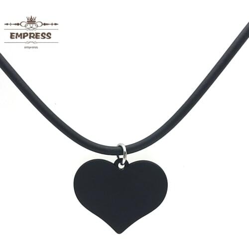 Jewelry Women Claim The Charm Frosted Heart Necklace Hand-Made Vintage Soft Foam Aluminum Necklace Is a Lucky Necklace