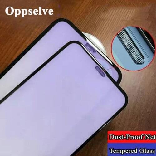 Anti Blue Light Screen Protector For iPhone 12 Mini 11 Pro Max X Xs Max Xr 8 7 6 6s Plus Tempered Glass Film With Dust Filter