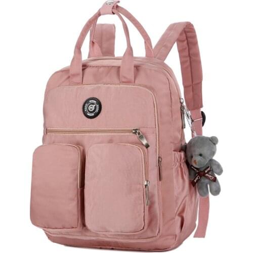 Women Backpacks School Bags For Teenager Girls Mochila Larger Capacity Casual Travel Backpacks Nylon Waterproof Female Rucksack