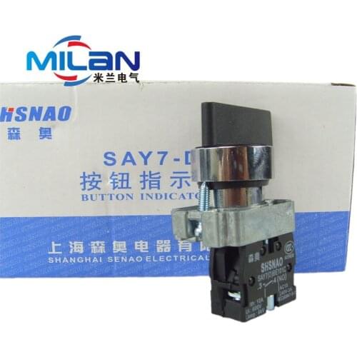 1Pcs XB2-BD41 XB2-BD41C 2 Position 1 NO Spring Reset Momentary Select Selector Switch Replaces