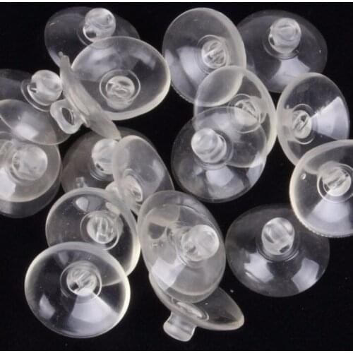 200 pcs/lot 3 cm Plastic Rubber Suction Cup wedding car bandwagon balloon decoration transparent glass. plastic sucker cups