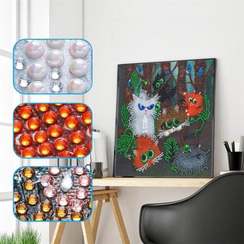 5D Special Shaped Diamond Painting Cute Elves Partial Drill Cross Stitch Kit Crystal Rhinestone Arts Pasted DIY Diamond Painting