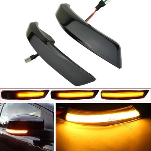 Car LED Dynamic Turn Signal Blinker Sequential Side Mirror Indicator Light Lamp For Ford Focus Mk2 Mk3 Mondeo Mk4