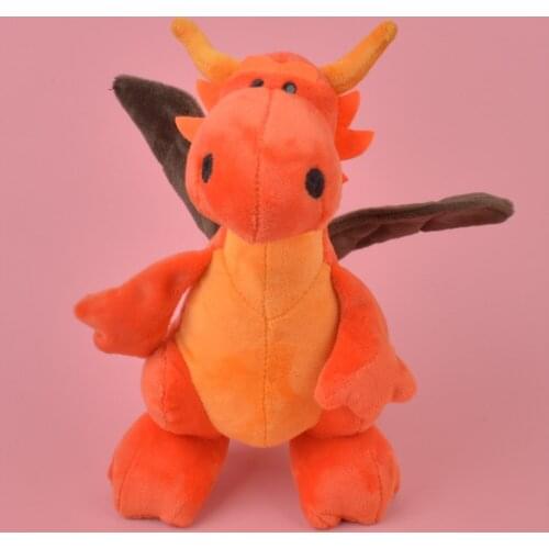 25-35cm Red Color Dragon Plush Toy for Cute Baby/ Kids Gift, Dinosaur Plush Doll Free Shipping