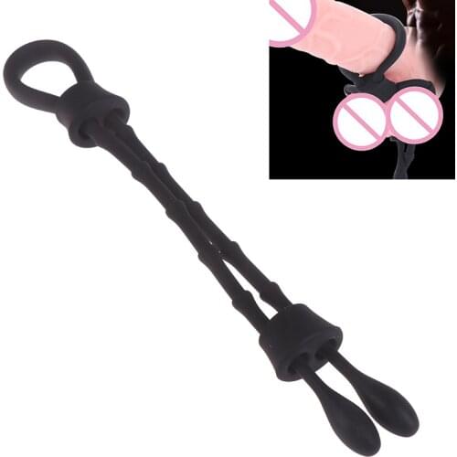 Adjustable Rope Cock Rings Delay Ejaculation Cockring For Men Lasting Penis Erect Scrotum Ring Penis Ring Sex Products