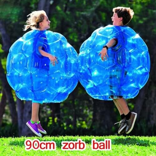 60/90cm Zorb Ball PVC Blue/Red Inflatable Bubble Soccer Zorb Ball/pump for Children Adult Family Outdoor Game Sports Toy Ball