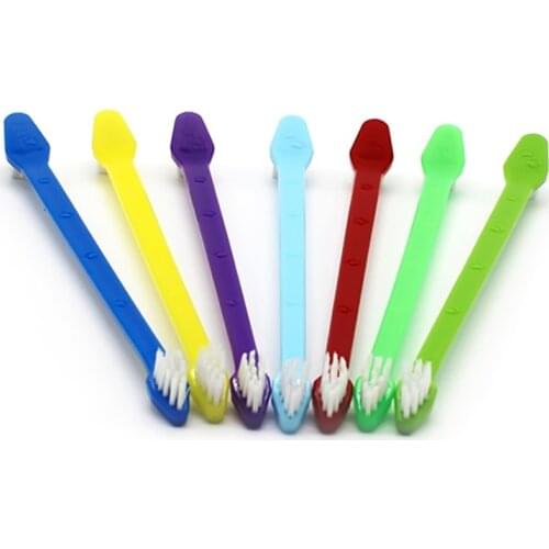Creativity Dog Toothbrush Set Super Soft Rubber Pet Finger Toothbrush Pug Chihuahua Teeth Cleaning Puppy Dog Toothbrush