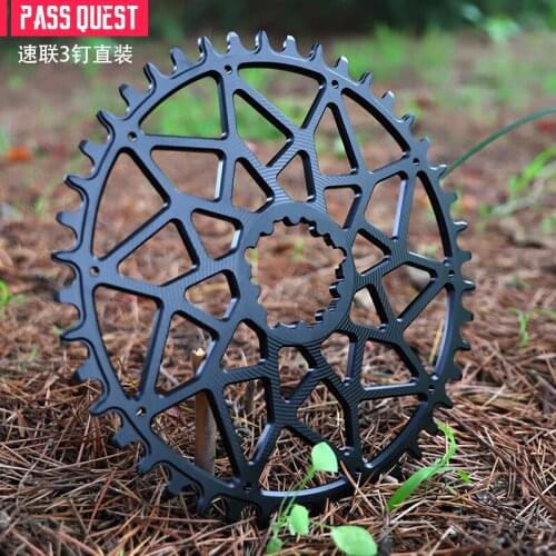 Pass Quest Sram Etap Axs Force Red Road Bike 3 Nail 38-48t Round Narrow Wide Chainring Bicycle Chainwheel 2mm Offset Crankset