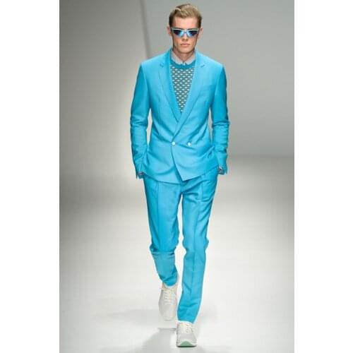 Latest Fashion Designer Mens Grooms Suits For Wedding 2 Pieces Custom Tuxedo Formal Dinner Suit Coat Jacket Blazer(Jacket+Pant)