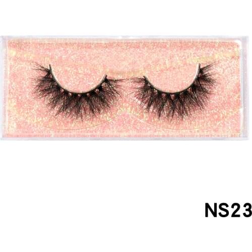 HEYME Eyelashes 20 Pairs/Lot 3D Mink Lashes Dramatic Soft Wispy Volume Handmade False Eyelash Reusable Cross Eyelash Wholesale