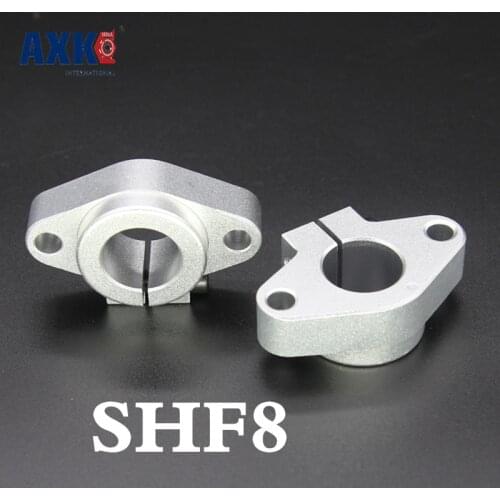 2021 Rushed Bearing Rodamientos Rolamentos 4pcs Shf8 Horizontal Linear Shaft Support,8mm Rail Support Xyz Table Cnc Shf Series
