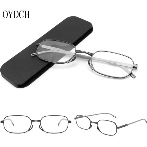 High-end anti-Blue light reading glasses for both men and women portable ultra-thin can stick mobile phone glasses case