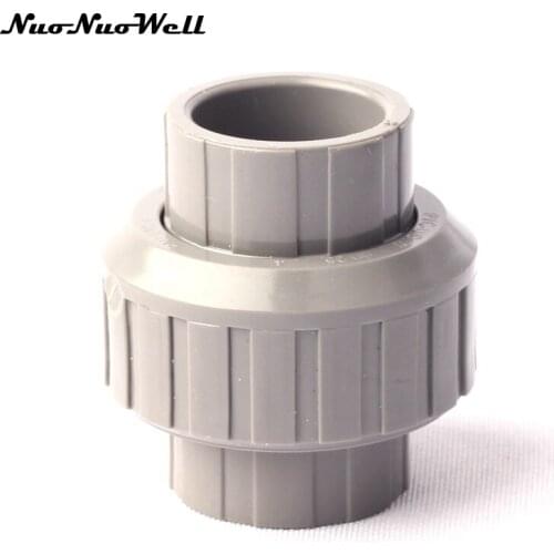 1pcs NuoNuoWell Plastic PVC 1"(25mm)Hose Union Straight Connector Pipe Quick Joint Garden Irrigation Watering Tube Fittings