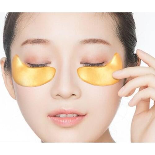 Collagen Eye Mask 24K Gold Eye Patches Concealer Eye Bag Anti Wrinkle Firming Moisturizing Skin Care 10pcs = 5pairs