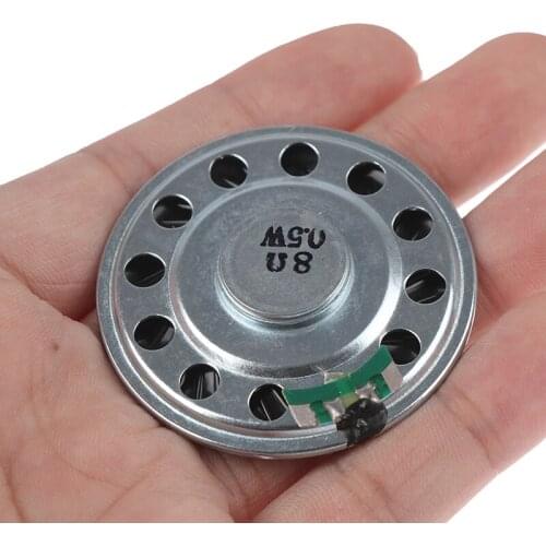 2PCS Ultra-thin Mini Loudspeaker 50mm 8 Ohms 0.5 Watt Speaker Hand Tool Parts Home DIY HUXUAN