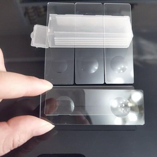 5PCS Reusable 1" x 3" Laboratorial Double Concave Biological Microscope Blank Glass Slides Lab Consumables for Liquid Specimen