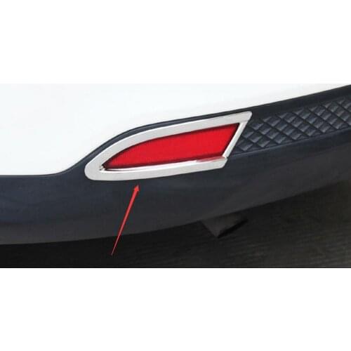 Abs Chrome Rear Tail Fog Light Lamp Cover Fog lights lamps Trim Fit for Ford Focus 3 2012 2013 2014 2015 Sedan 4 doors