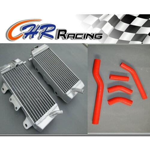 NEW Aluminum Radiator+RED HOSE for Yamaha YZF250 YZ250F YZF 250 YZ 250F 06 2006