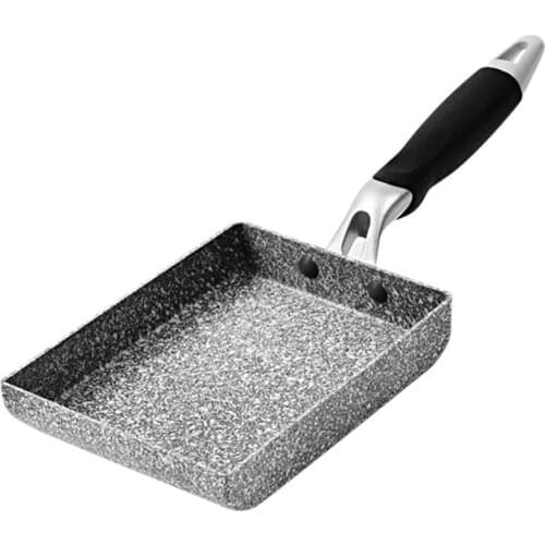 Non-stick Omelette Pan Rectangular Coating Egg Frying Pan Japanese Rolled Pancake Pan Kitchen Cookware for Tamagoyaki Cooking
