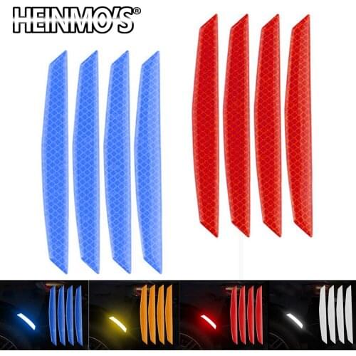 Car Eyebrow Warning Anti collision Strip Sticker For Mini Cooper JCW Clubman Countryman Tire Wheel Eyebrow Reflective Strips