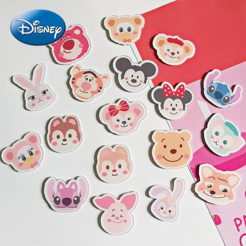Disney Cartoon Mickey Mouse Minnie Brooch Cute Stitch Rabbit Jewelry Pin Decoration Stall Gift