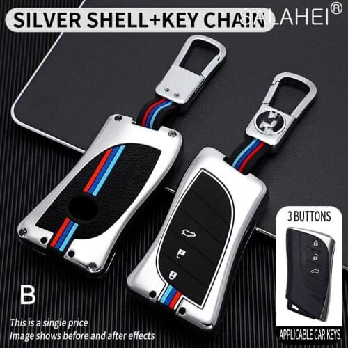 Zinc Alloy&Silicone Car Remote Key Case Cover For Lexus ES300h ES350 ES200 ES260 LS350 LS500h IS ES GS NX RX LX LC RC 2018 2019