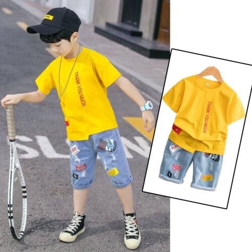 Kids Tracksuit Boys Clothing Sets 2020 Summer Toddler Boys Clothing 2pcs Outfit Suit Children Clothing 5 -12 Year
