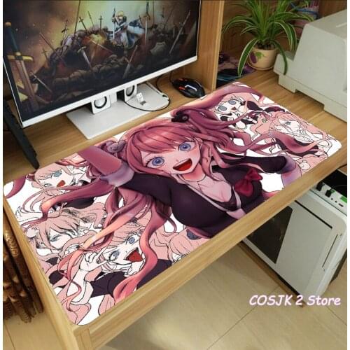 Anime Danganronpa: Trigger Happy Havoc Enoshima Junko Mouse Pad Thicken Laptop Gaming Mice Mat Table Keyboard Mat Playmat Gift