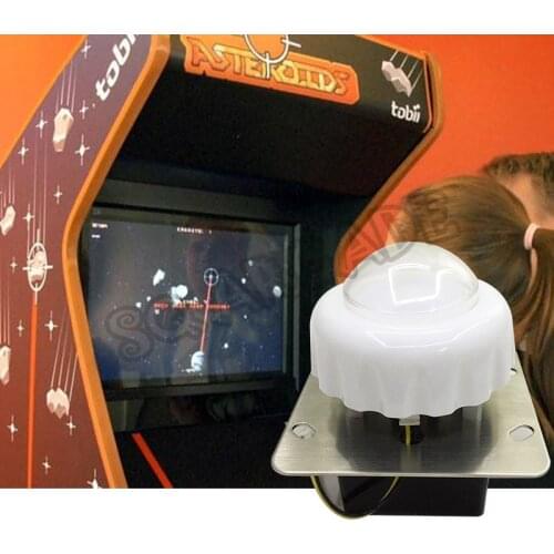 Arcade Asteroids Video Game LED mushroom Joystick Spinners Controller For Cabinet Machine MAME replacement