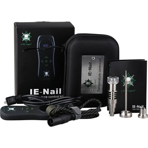 LTQ Vapor IE-Nail Temperature Control Enail Kit With Hybrid Ti Quartz Nail Fit For Glass Pipe Dab Rig