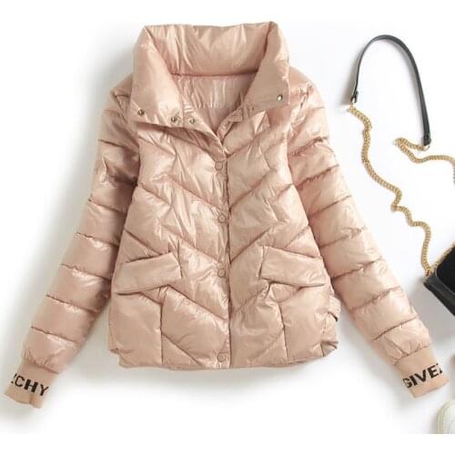 Small Padded Jacket Women Short Coat Black Student Clothings 2020 New Autumn And Winter Slim