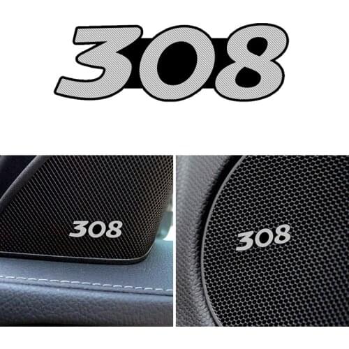 3D Metal Car Speaker audio Emblem Badge Stickers Decal for Peugeot 308 peugeot 407 508 3008 Car styling