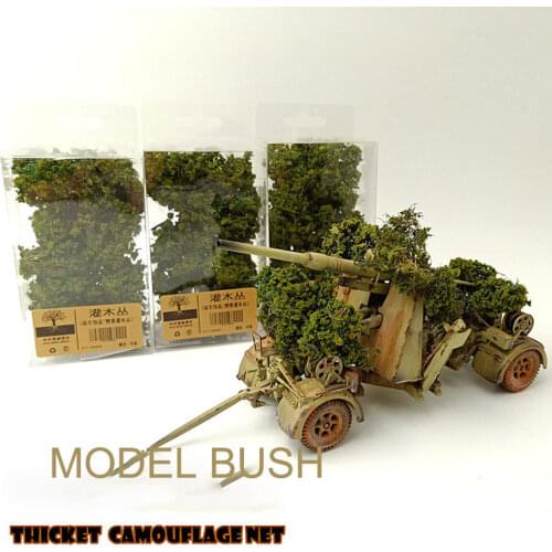 Simulation Small Tree Chariot Camouflage Net Train Sand Platform Miniature Scenario Model Vegetation Material Plastic