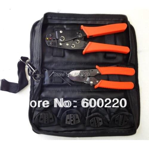Crimping Tools Set crimping tool kit HS-K02C with cable cutter & replaceable die sets wholesale hand tools set tool bag