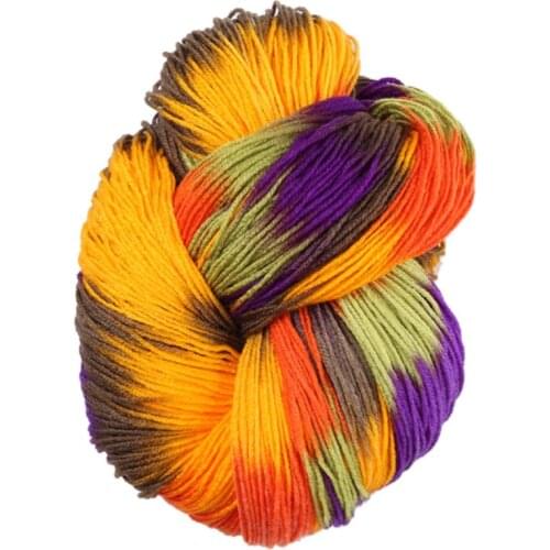 2021 New 50g/Ball Mixed Colorful Knitting Yarn Acrylic Dyed Hand-Knitted Crochet Thread