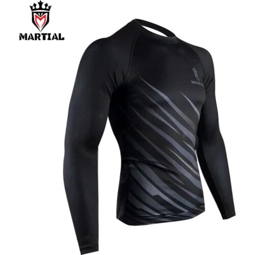 Martial Official Store fitness mma rashguards printed jersey rashguard shirts for MMA / Bjj/CrossFit/Combat /Boxing