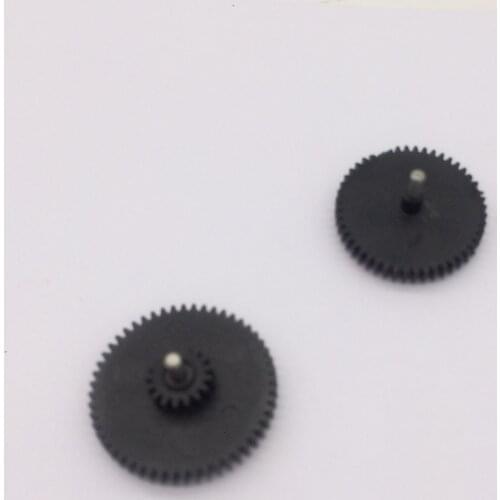 Original Gears (pair) with shafts for Zebra LP2844 LP2844-Z tlp2844 tlp2844-z Thermal Printers