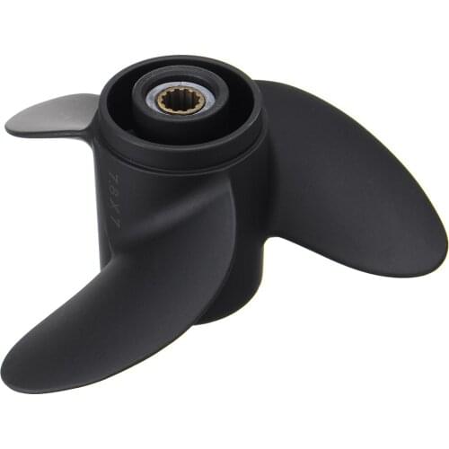 Outboard Propeller Aluminum For Tohatsu/Nissan/Mercury 4-6HP 3R1B645141 / 48-812949A02 7.8 x 7 12 Spline Tooth 3 Blades
