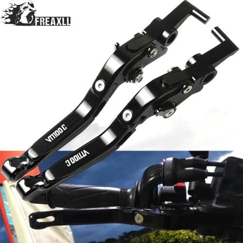 Motorcycle Brake Clutch Levers Adjustable Folding Extendable For Honda VT 1100 C VT 1100C VT1100 C VT1100C Spirit 1997-2006 2007