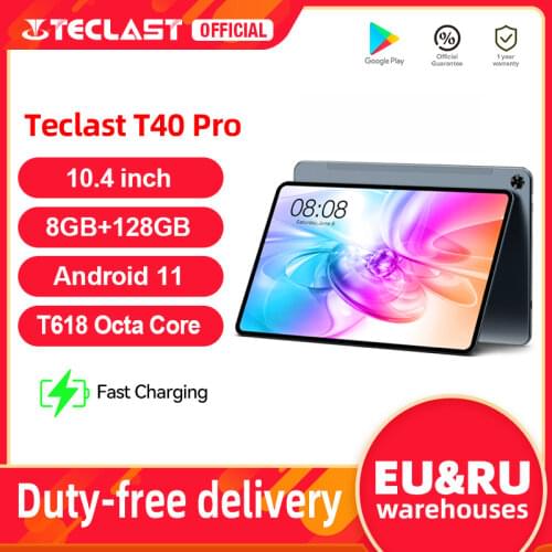 Teclast M40 10.1'' Tablet 1920x1200 4G Network UNISOC T618 Octa Core 6GB RAM 128GB ROM Tablets PC Android 10 Dual Wifi Type-C